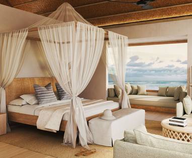 Bawe - Lagoon villa bedroom