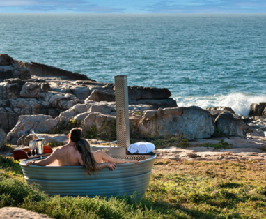 Hottub met uitzicht op zee