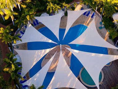 Bovenaanzicht Seashells Broome zwembad 