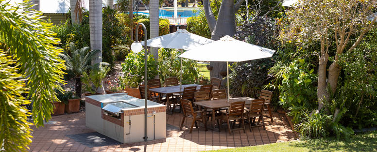 Barbecue plaats bij Seashells Broome