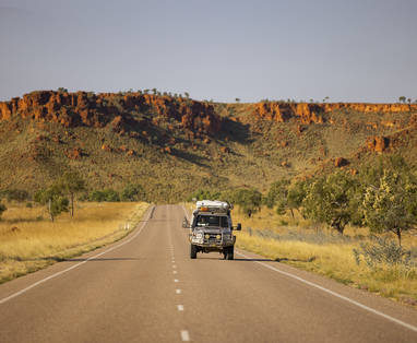 Auto op Gibb River Road