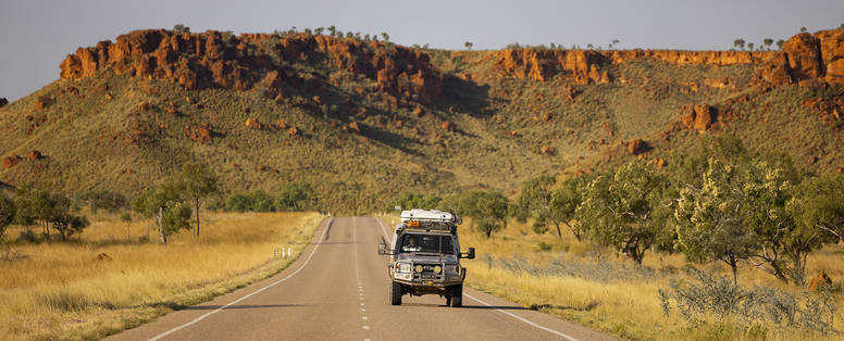 Auto op Gibb River Road 