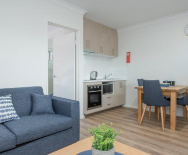 huiskamer van Jurien Bay Motel