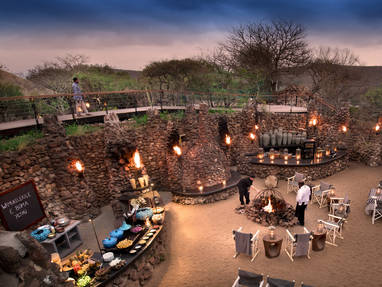 eetgedeelte phinda mountain lodge