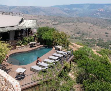 zwembad zulu rock lodge