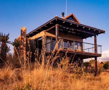 Luxury suite van de Zulu Rock Lodge