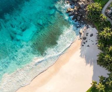 Beroemde strand op Mahe