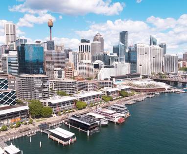 uitizcht cbd sydney van bovenaf