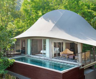 Tent villa met zwembad Keemala