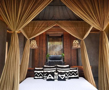 Slaapkamer Clay Pool Cottage Keemala