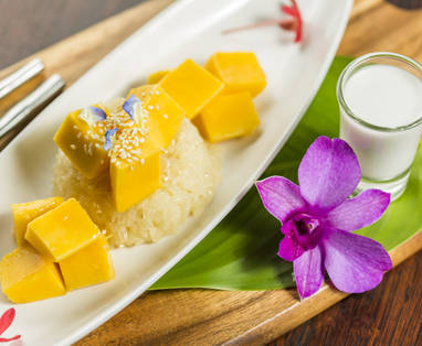 Mango sticky rijst van Koh Jum Beach Villa's