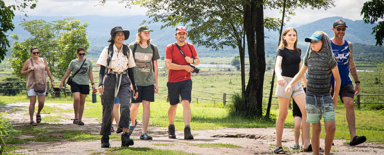 Begeleide wandelingen bij The Bush Camp in Chiang Mai, Thailand