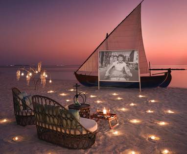 bioscoop op het strand