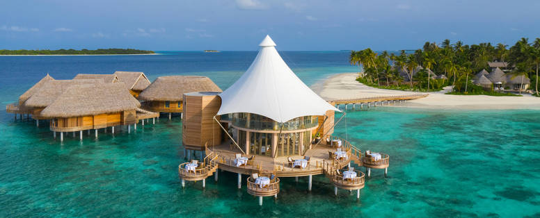 restaurant bij de Nautilus vanaf boven gezien