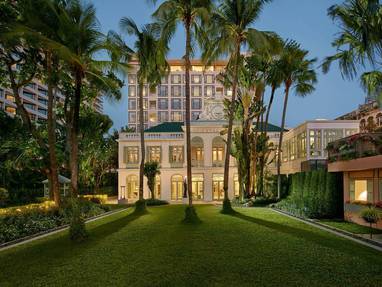 Vooraanzicht Mandarin Oriental in Bangkok
