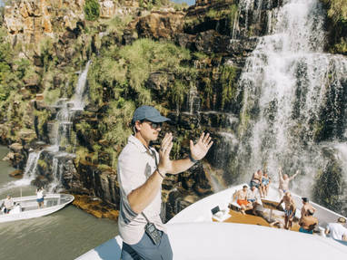 True-North-The-Kimberley_Crew-And-Guests_Waterfall-scaled-1-1024x683