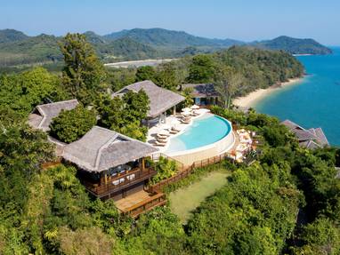 Overview resort bij Six Senses Yao Noi op Koh Yao Noi