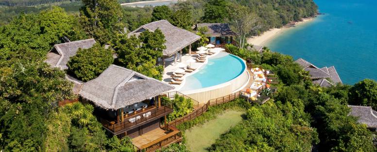 Overview resort bij Six Senses Yao Noi op Koh Yao Noi