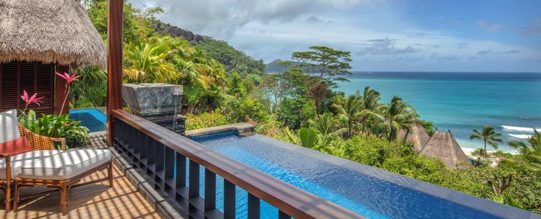 Uitzicht vanuit de Pool villa Anantara Maia