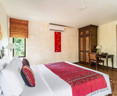 Familie kamer bij Yaang Come Village bij Chiang Mai, Thailand