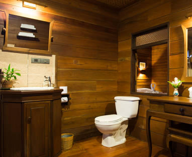 Badkamer Khum Lanna nabij Chiang Mai, Thailand