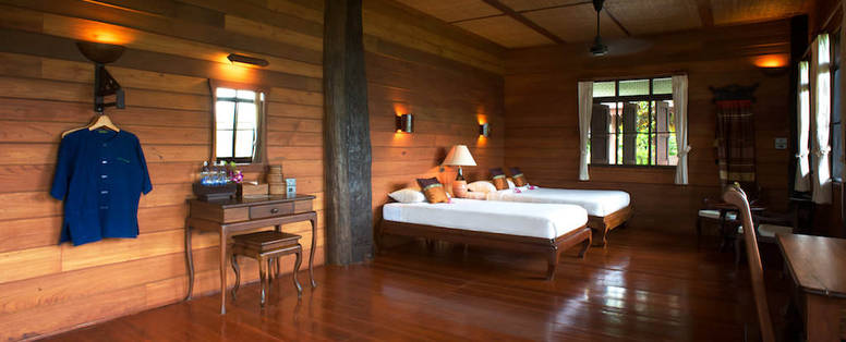 Familie kamer Khum Lanna nabij Chiang Mai, Thailand