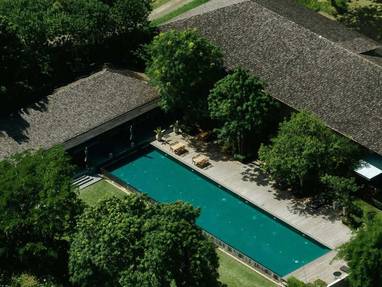 Bovenaanzicht Muthi Maya in de Isaan Regio Thailand