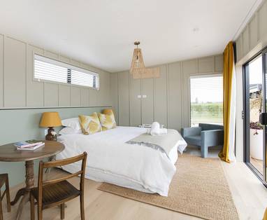 Slaapkamer Harvest cabin  bij Matawhero in Gisborne, Nieuw-Zeeland