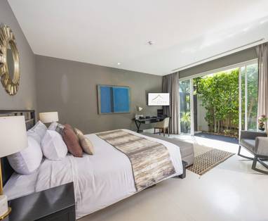 Slaapkamer Pool villa bij The Palayana in Hua Hin, Thailand