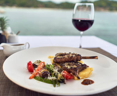 Gerecht bij View Point Resort op Koh Tao, Thailand