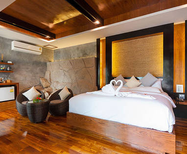 Beach Front Cottage bij View Point Resort op Koh Tao, Thailand