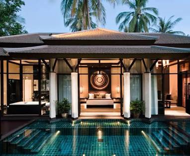 Pool villa bij Banyan Tree op Koh Samui in Thailand