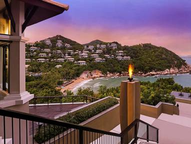 Uitzicht bij Banyan Tree op Koh Samui in Thailand