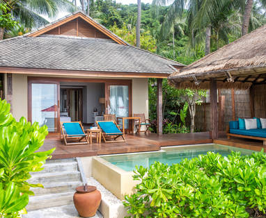 Ocean View pool villa bij Anantara Rasananda op Koh Phangan in Thailand