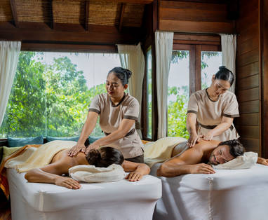 Behandeling in de spa bij Anantara Rasananda op Koh Phangan in Thailand
