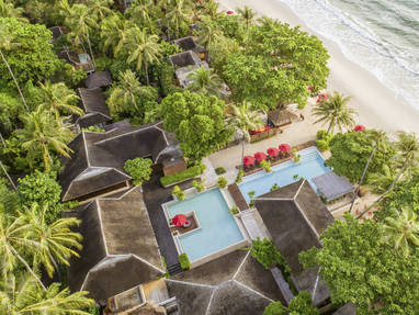 Bovenaanzicht bij Anantara Rasananda op Koh Phangan in Thailand