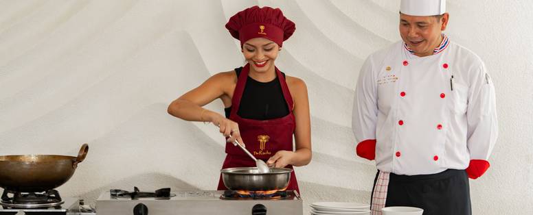 Thaise kookles bij The Racha nabij Phuket in Thailand