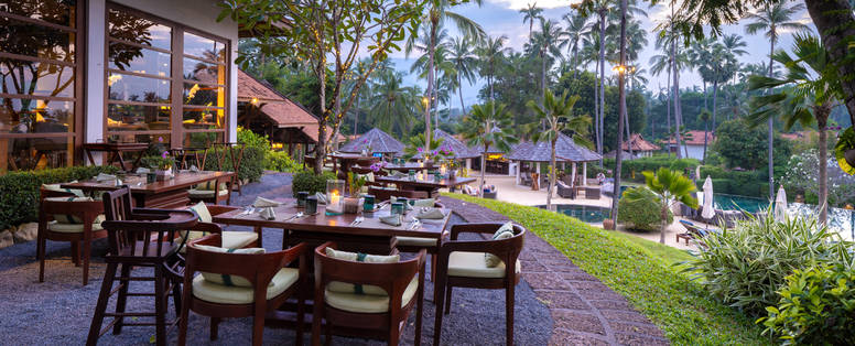 Lai Thai Beach restaurant bij Napasai Koh Samui in Thailand