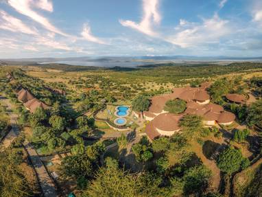 Panorama view Lake Nakuru Sopa Lodge