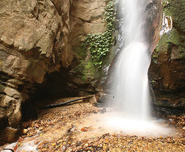 Waterval in Gombe Stream NP, Mahale